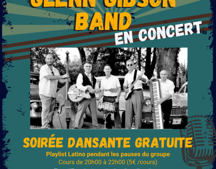 Concert Rock’n Roll gratuit avec Glenn Gibson Band